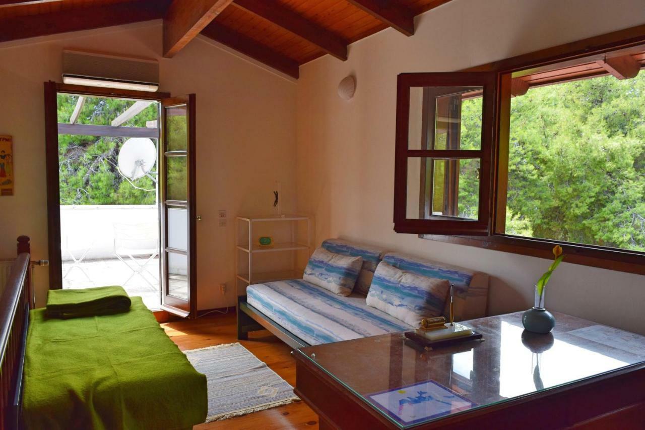 Seaside Villa In Alikes, Chalkida Drosia  Bagian luar foto
